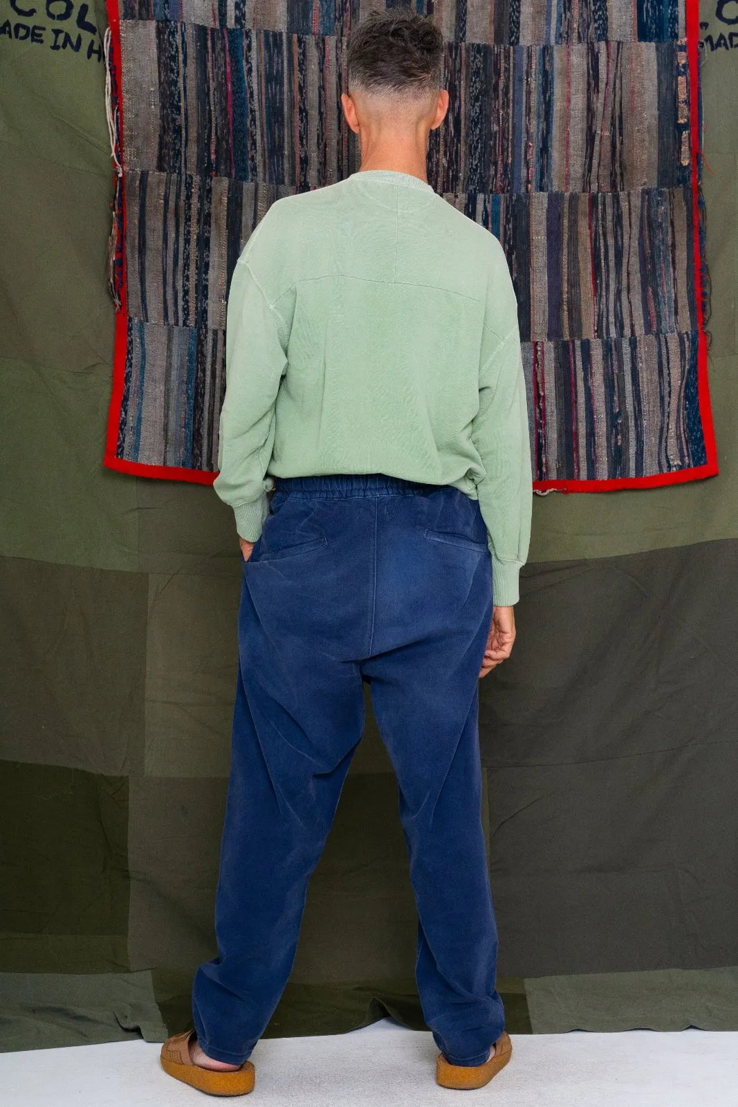 P70 Pleated Easy Pant Japan Twill Sunfaded Sailor Blue