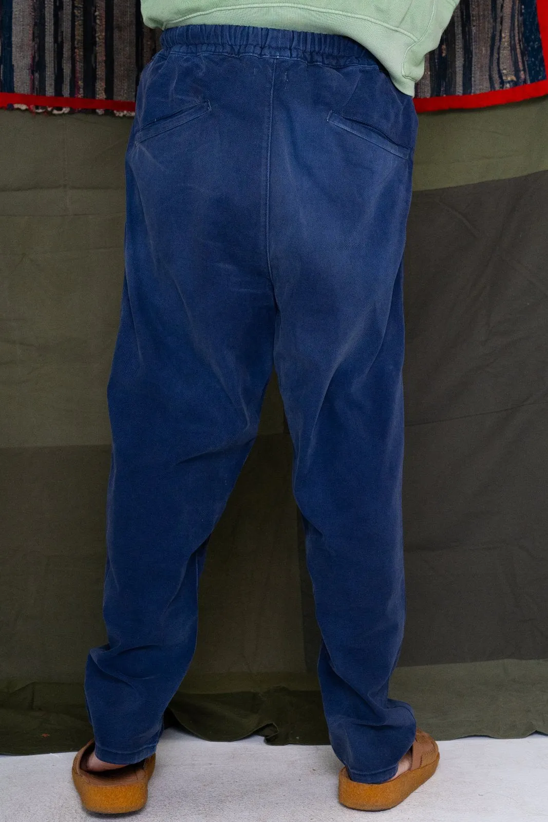 P70 Pleated Easy Pant Japan Twill Sunfaded Sailor Blue