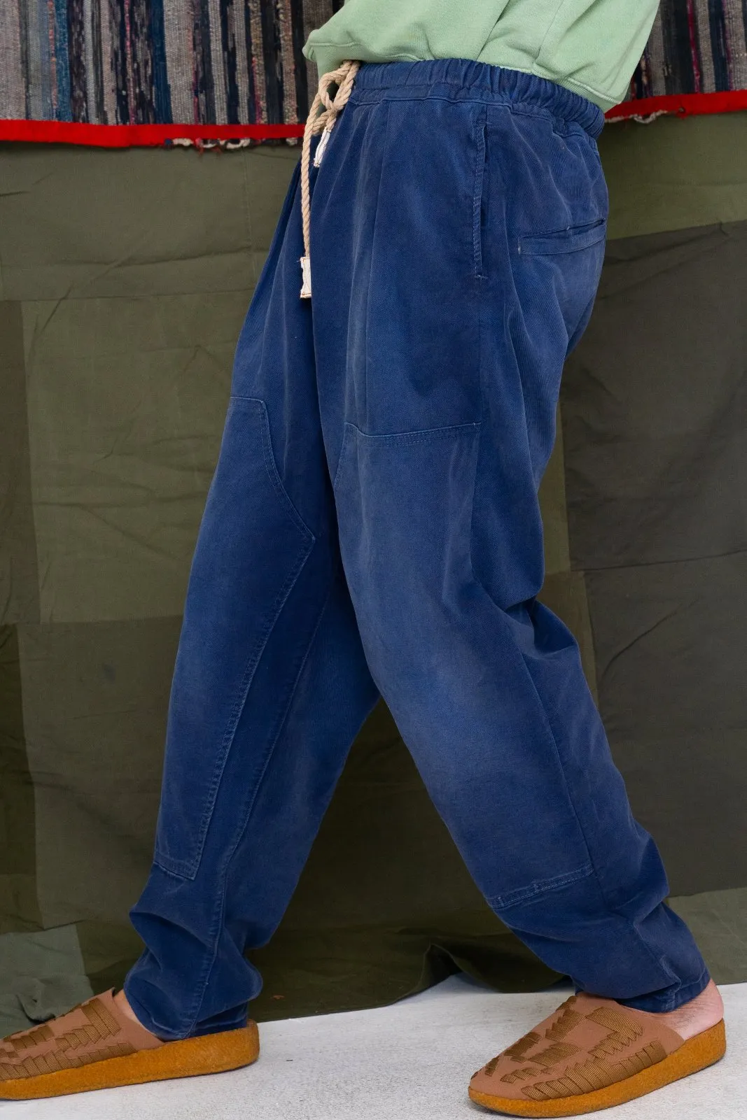 P70 Pleated Easy Pant Japan Twill Sunfaded Sailor Blue