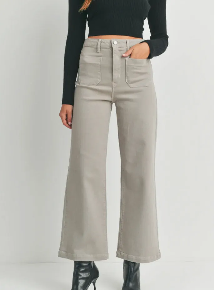 Patch Pocket Wide Leg