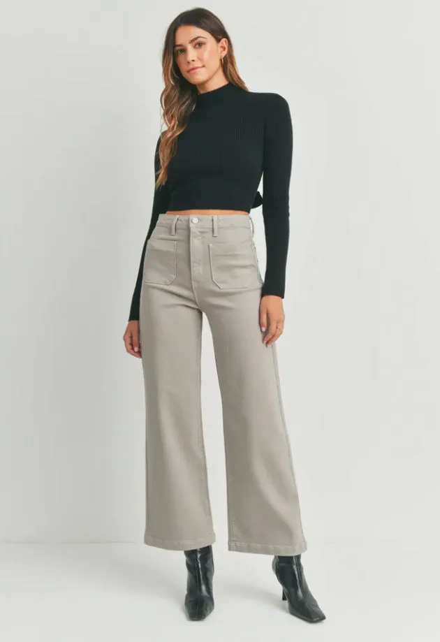 Patch Pocket Wide Leg