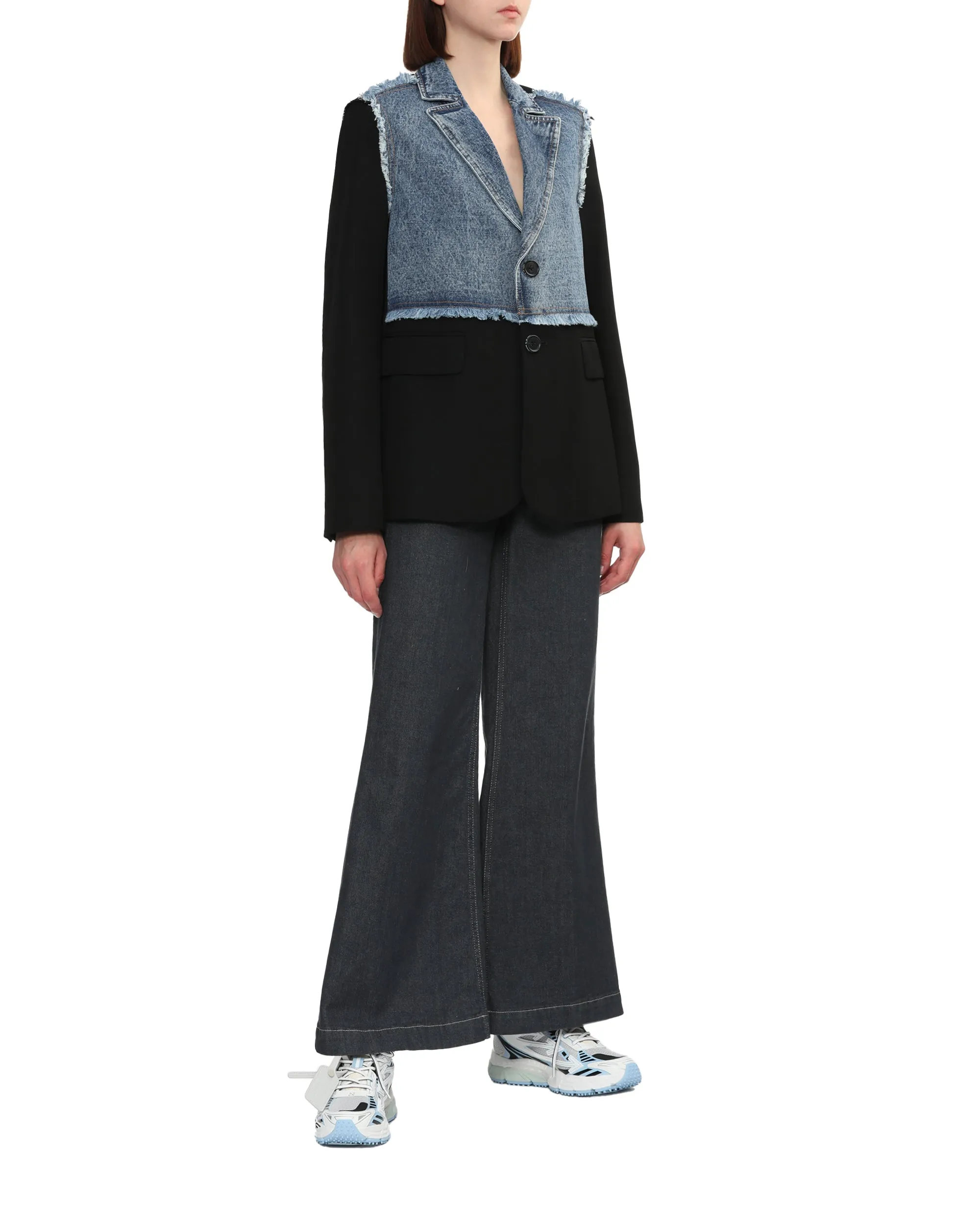 Patched blazer