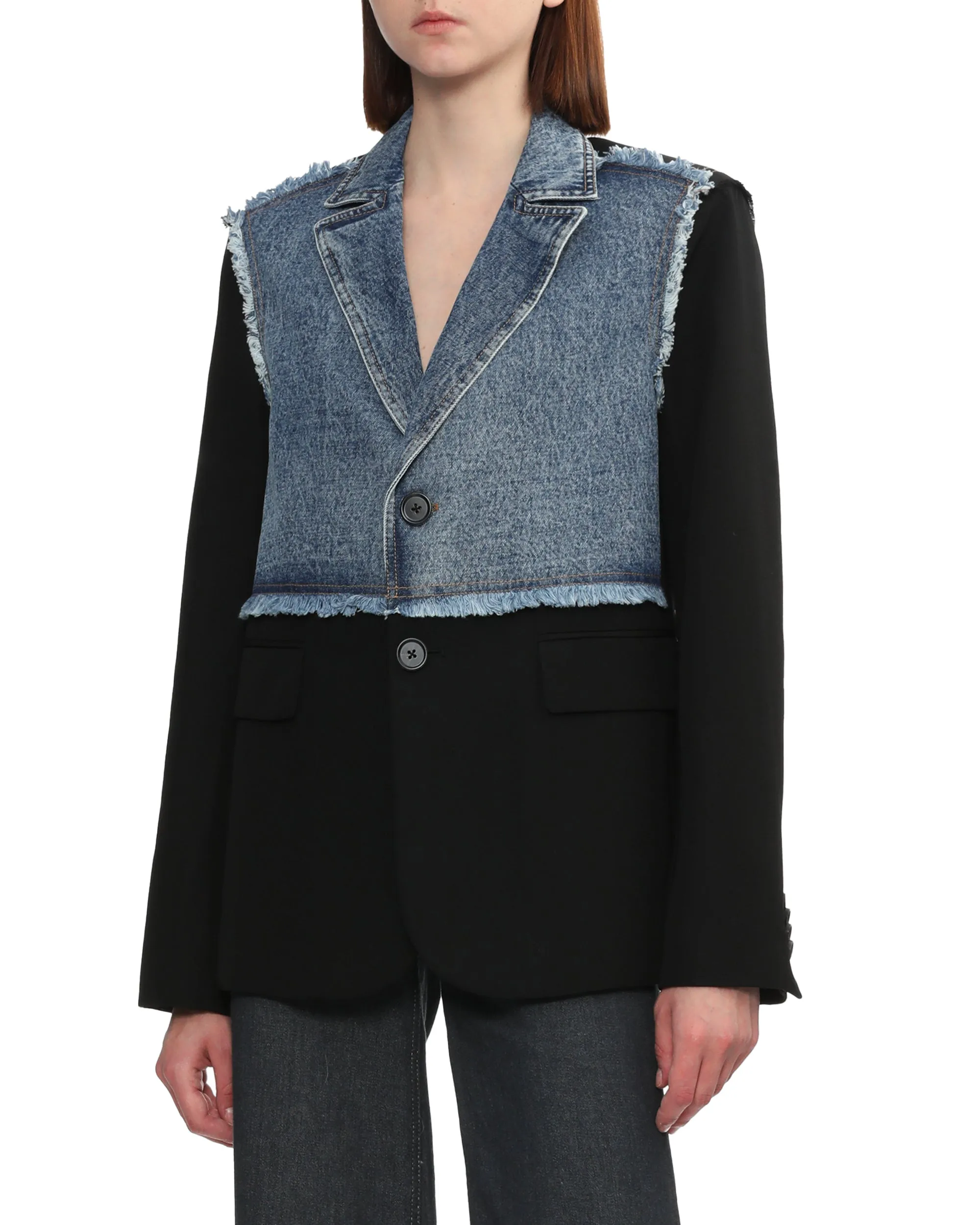 Patched blazer