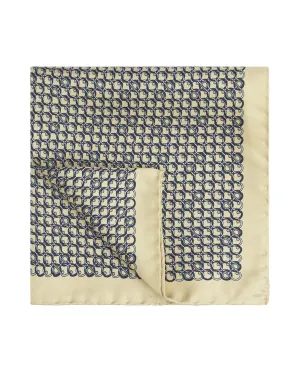 Pañuelo de bolsillo estampado de seda