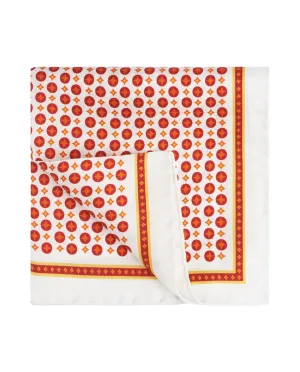 Pañuelo de bolsillo estampado de seda