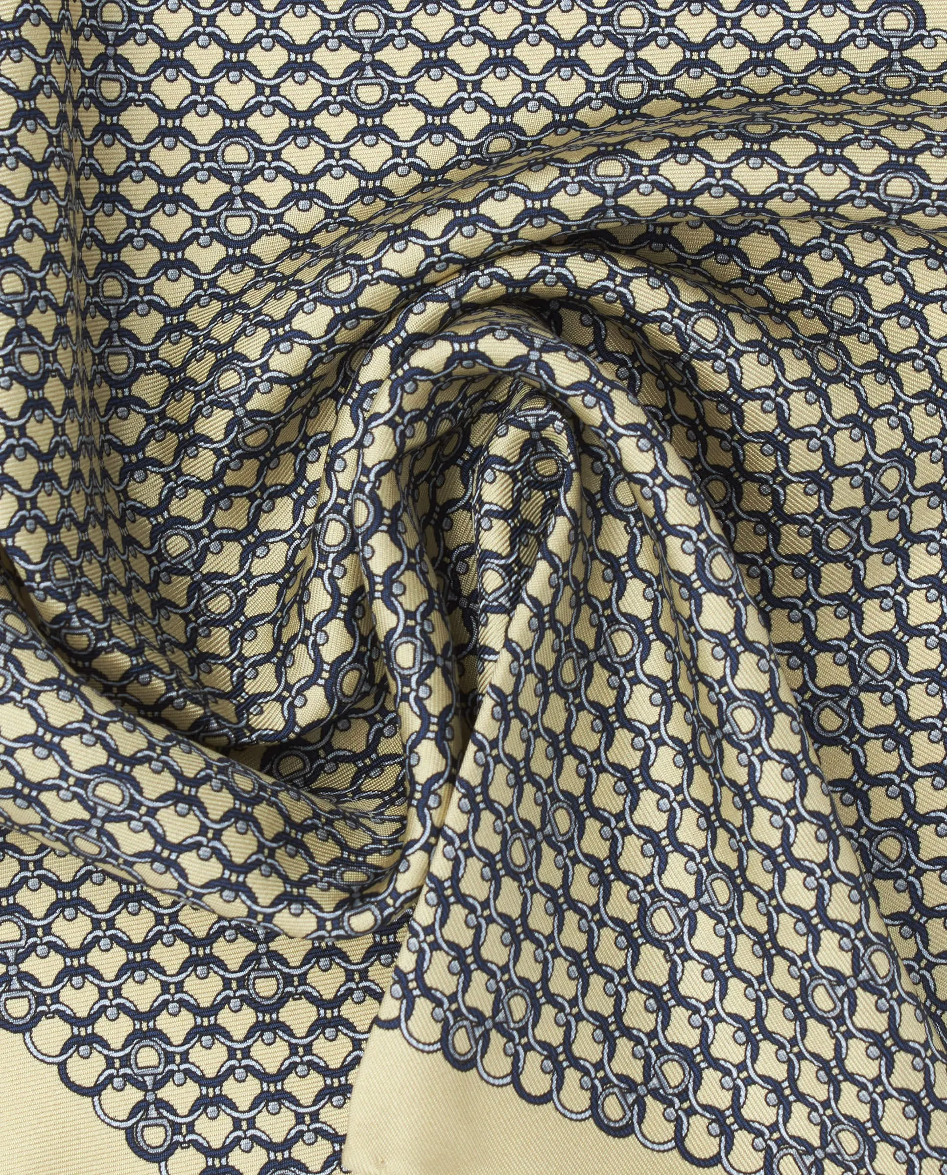 Pañuelo de bolsillo estampado de seda