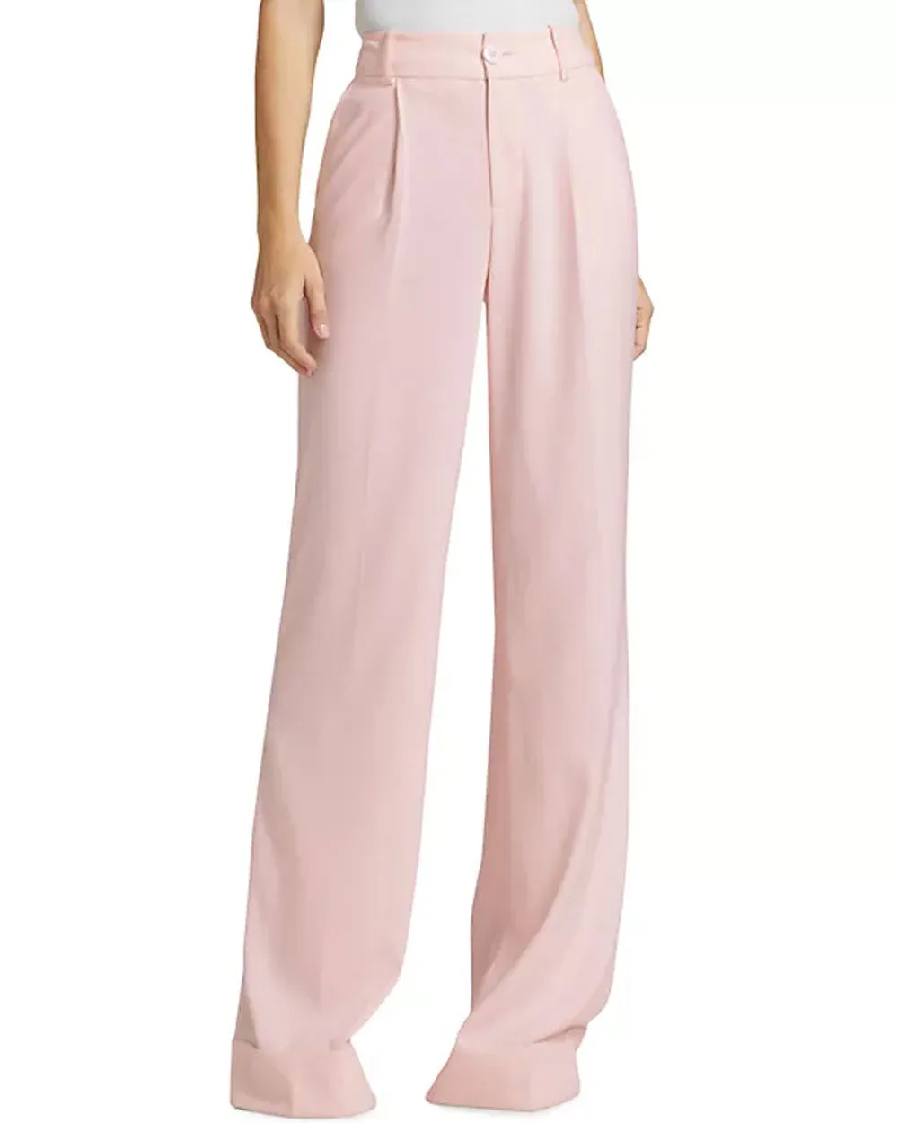 Pearl Blush Tomasa High-Rise Cuff Pant