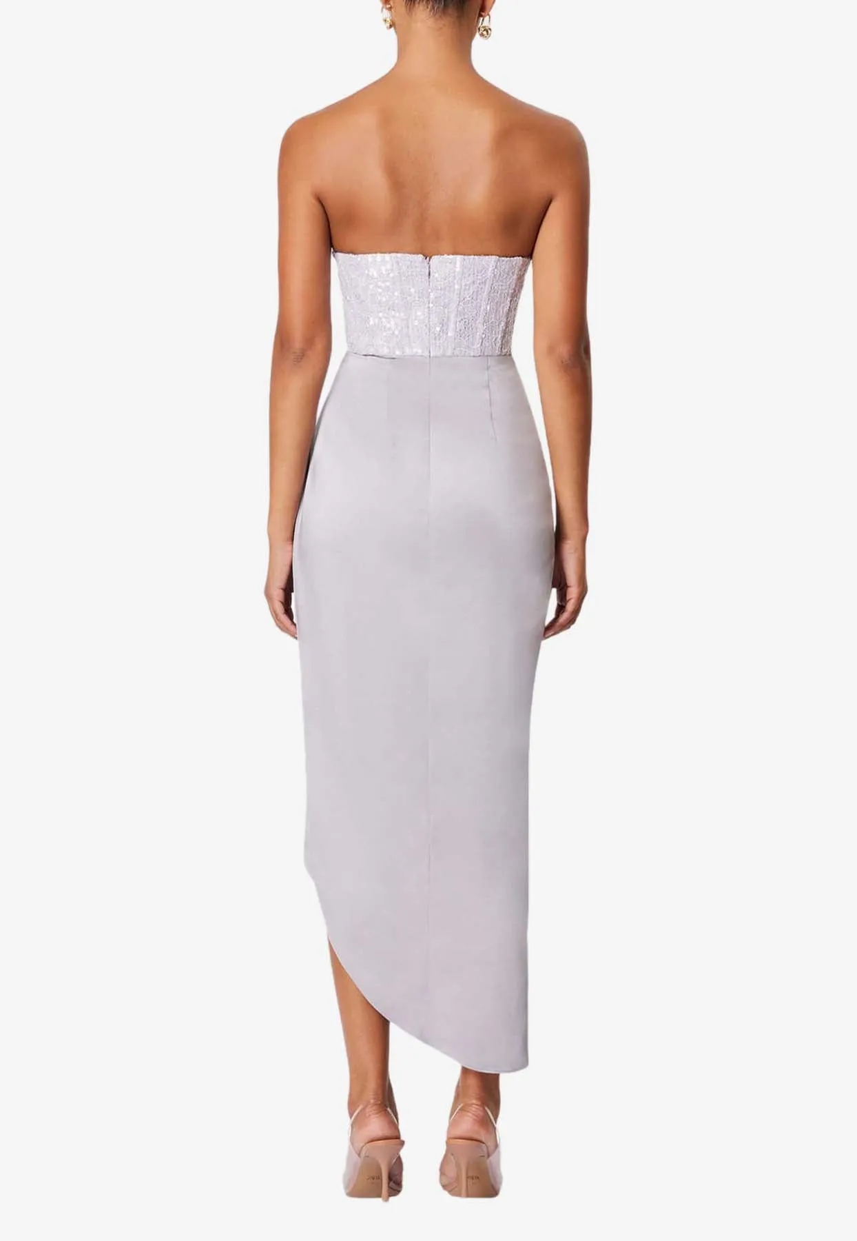 Petra Strapless Midi Dress