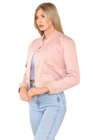 Pink Cropped Jacket