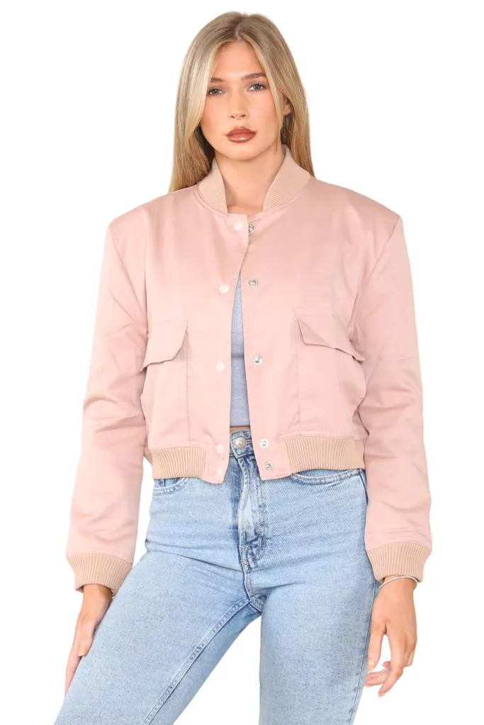 Pink Cropped Jacket