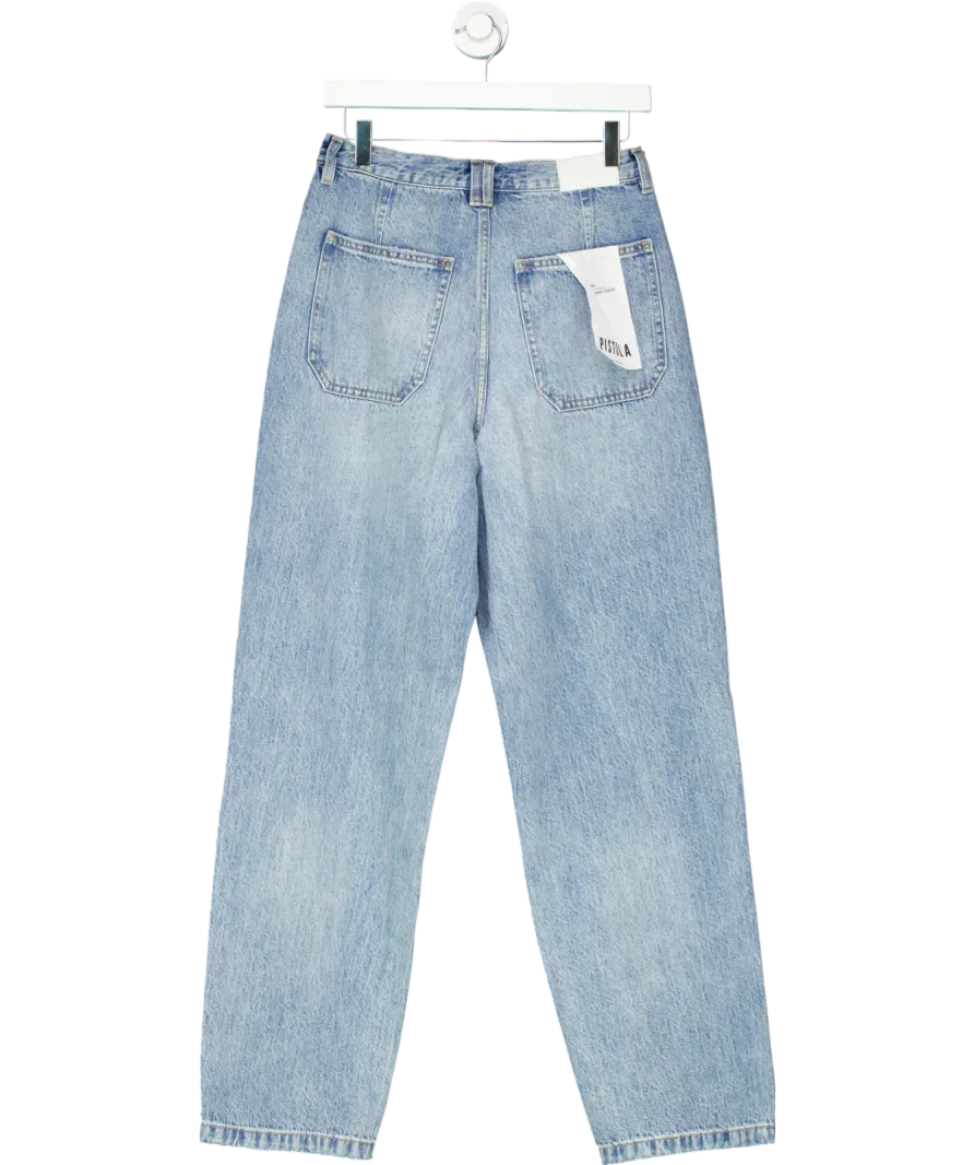 Pistola Blue Ezra High Rise Relaxed Tapered Jeans W27