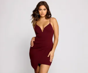 Pleat Me Tonight Charming Asymmetrical Mini Dress