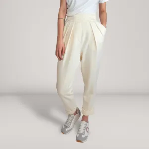 Pleated Bamboo-Cotton Fleece Tapered Track Pants | Jasper