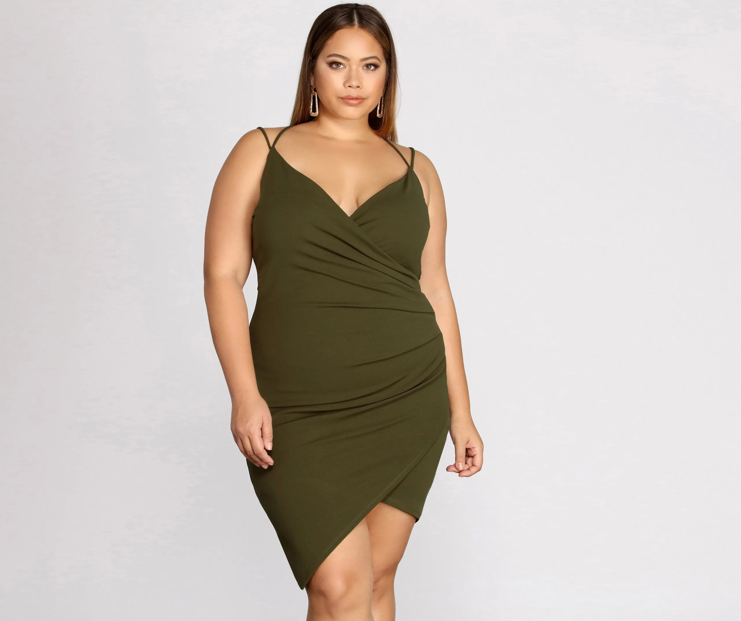 Plus Strappy & Charming Stunning Mini Dress