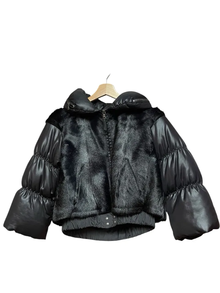 Prada Goat Fur Bomber Jacket Women's XS