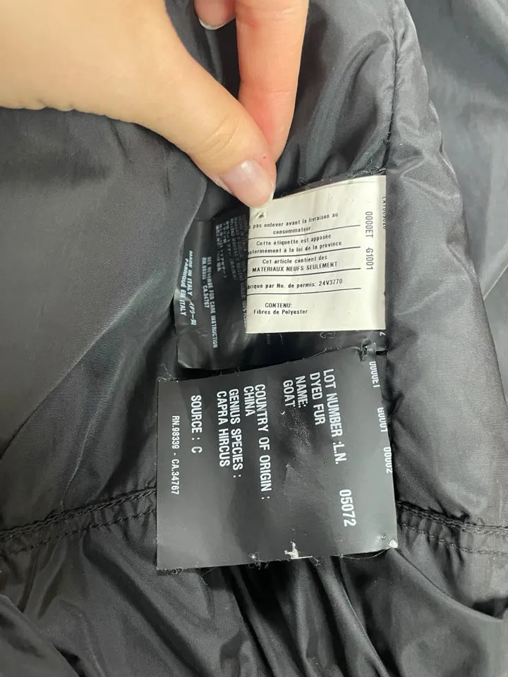 Prada Goat Fur Bomber Jacket Women's XS