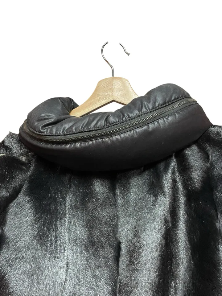 Prada Goat Fur Bomber Jacket Women's XS