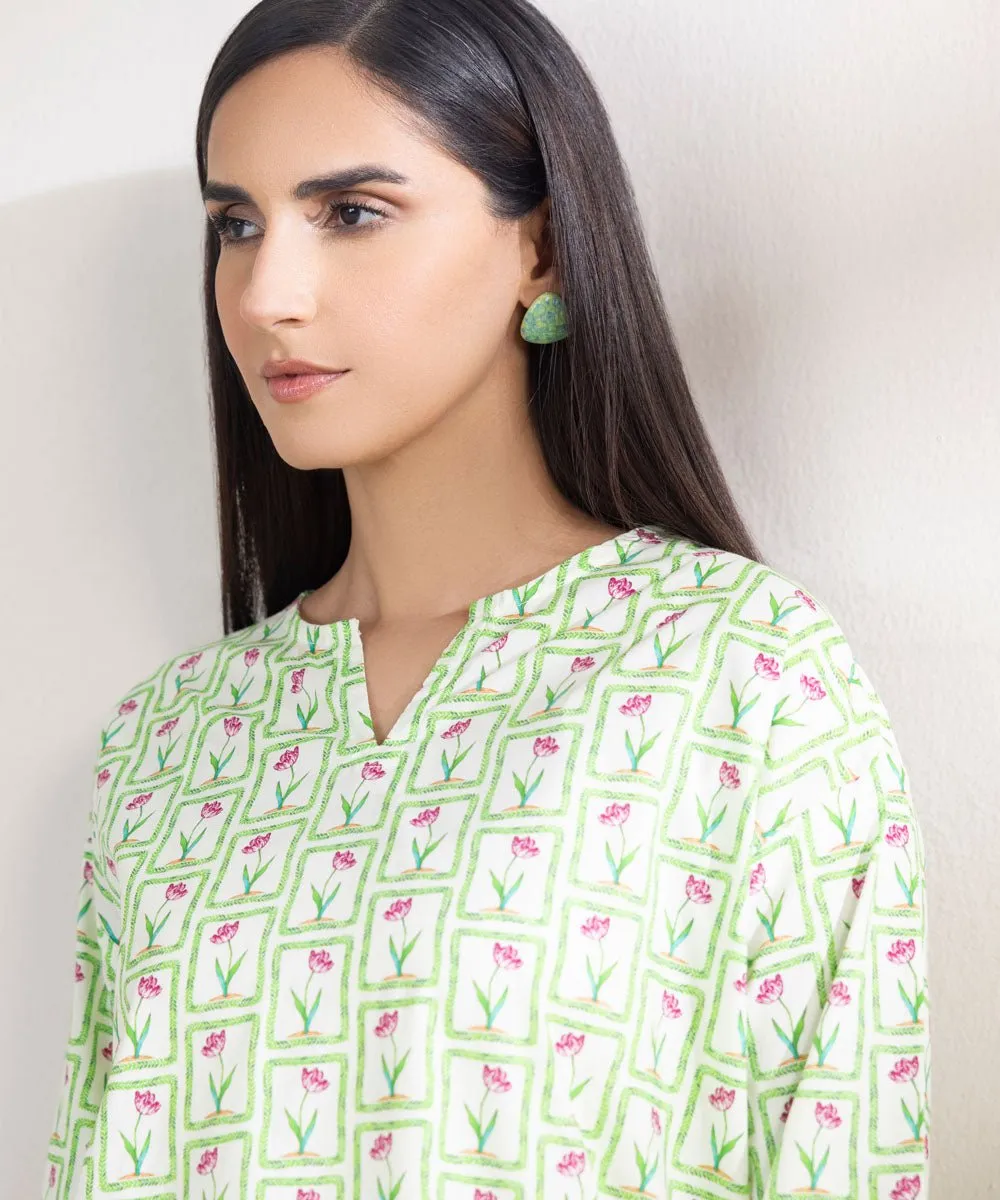 Printed Poplin Shirt