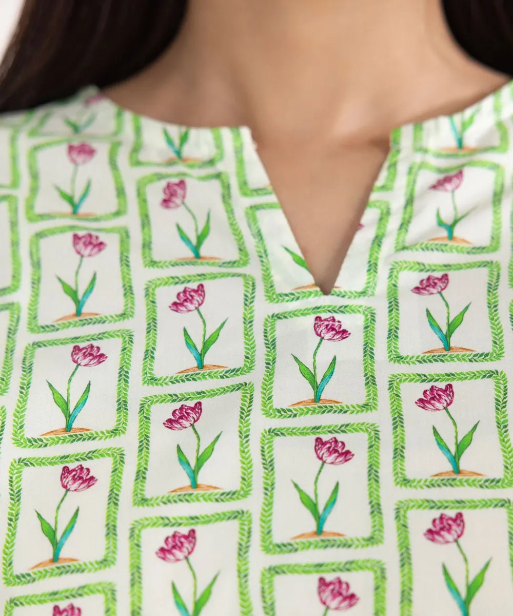 Printed Poplin Shirt
