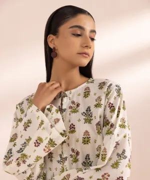 Printed Seersucker Shirt