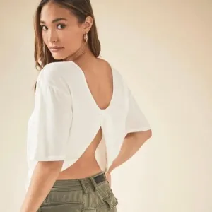 PROJECT SOCIAL T Entice Twist Back Tee