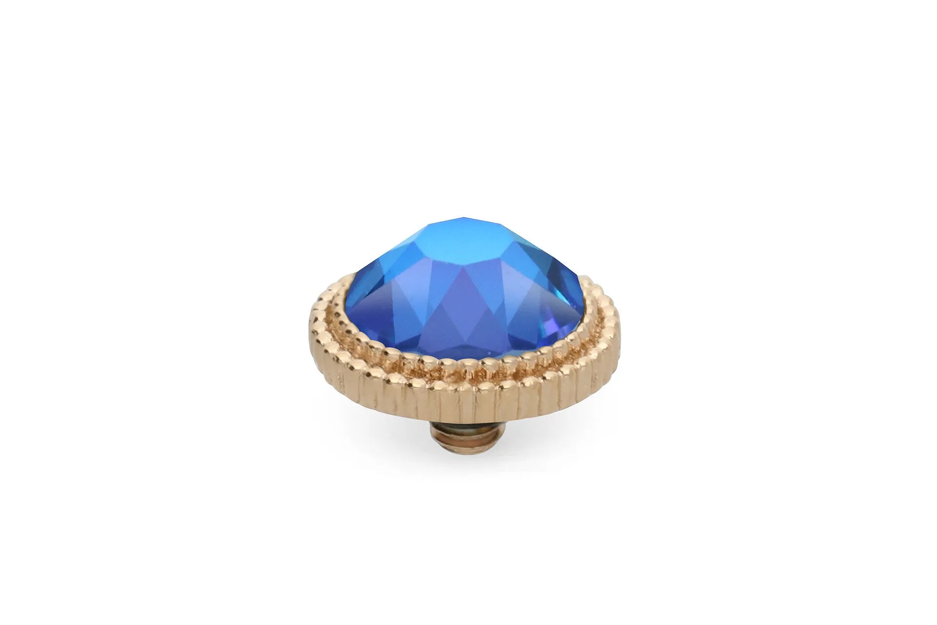 Qudo Fabero 10mm Gold Topper - Royal Blue Delite