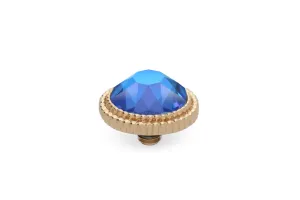 Qudo Fabero 10mm Gold Topper - Royal Blue Delite