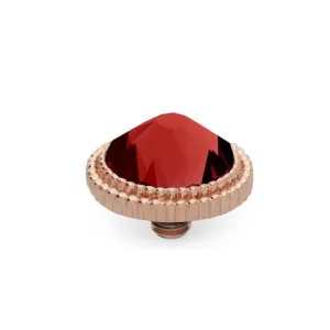 Qudo Fabero 10mm Rose Gold Topper - Scarlet