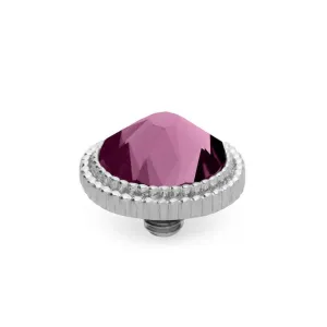 Qudo Fabero 10mm Silver Topper - Amethyst