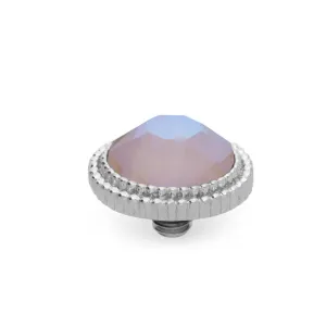 Qudo Fabero 10mm Silver Topper - Dusty Pink Delite