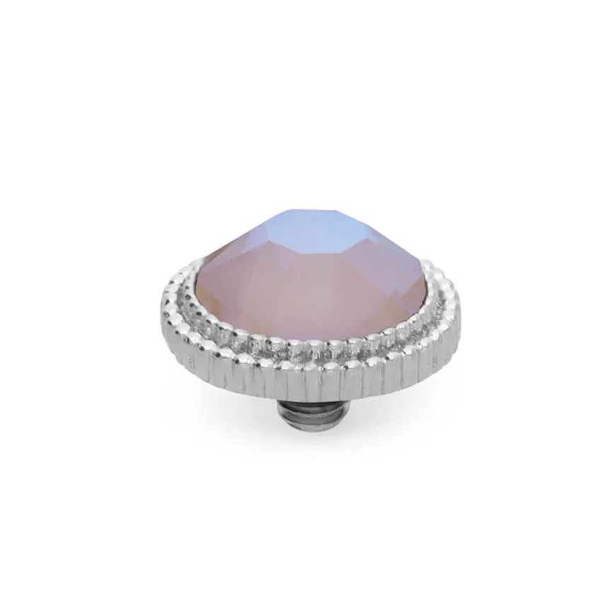Qudo Fabero 10mm Silver Topper - Dusty Pink Delite