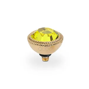 Qudo Fabero 11mm Gold Topper - Citrine