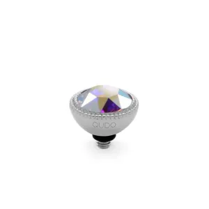 Qudo Fabero 11mm Silver Topper - Crystal Aurora Boreale