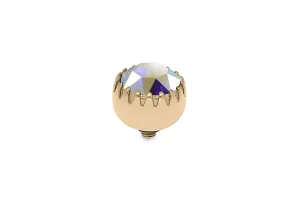 Qudo London 10.5mm Gold Topper - Crystal Aurora Boreale