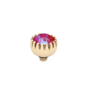 Qudo London 8mm Gold Topper - Royal Red Delite