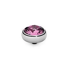 Qudo Sesto 10mm Silver Topper - Rose