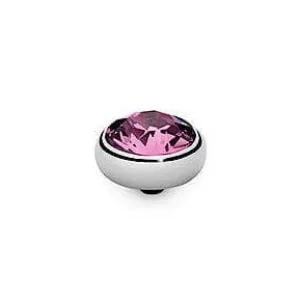 Qudo Sesto 10mm Silver Topper - Rose
