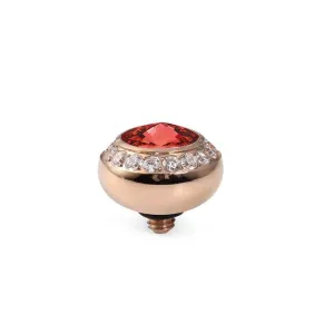 Qudo Tondo Deluxe 10mm Rose Gold Topper - Light Siam