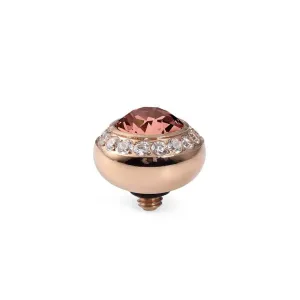 Qudo Tondo Deluxe 10mm Rose Gold Topper - Rose Peach
