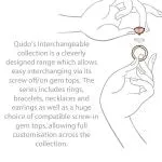 Qudo Tondo Deluxe 13mm Gold Topper - Ivory Cream