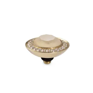 Qudo Tondo Deluxe 13mm Gold Topper - Ivory Cream