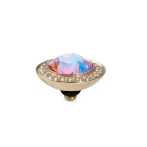 Qudo Tondo Deluxe 13mm Gold Topper - Light Rose Shimmer