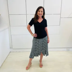 Rachel Ruffle Green Petal Skirt