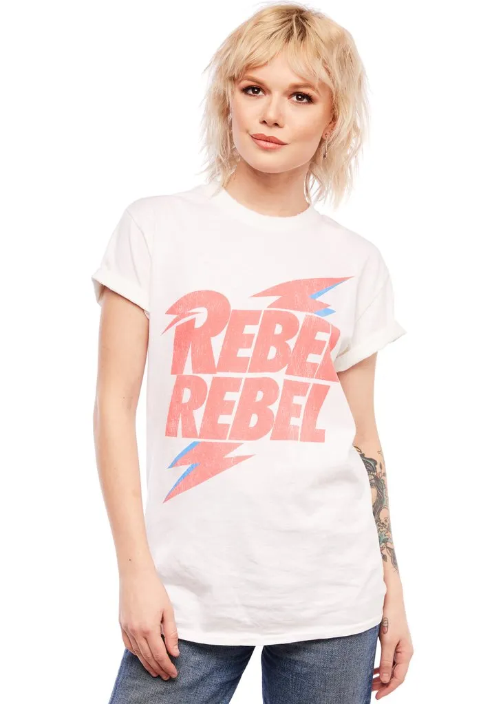 Rebel Rebel David Bowie Tee by Goodie Two Sleeves