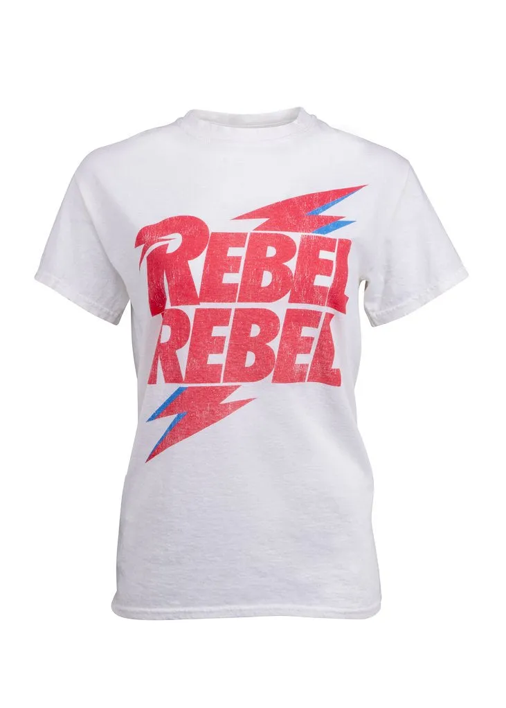 Rebel Rebel David Bowie Tee by Goodie Two Sleeves