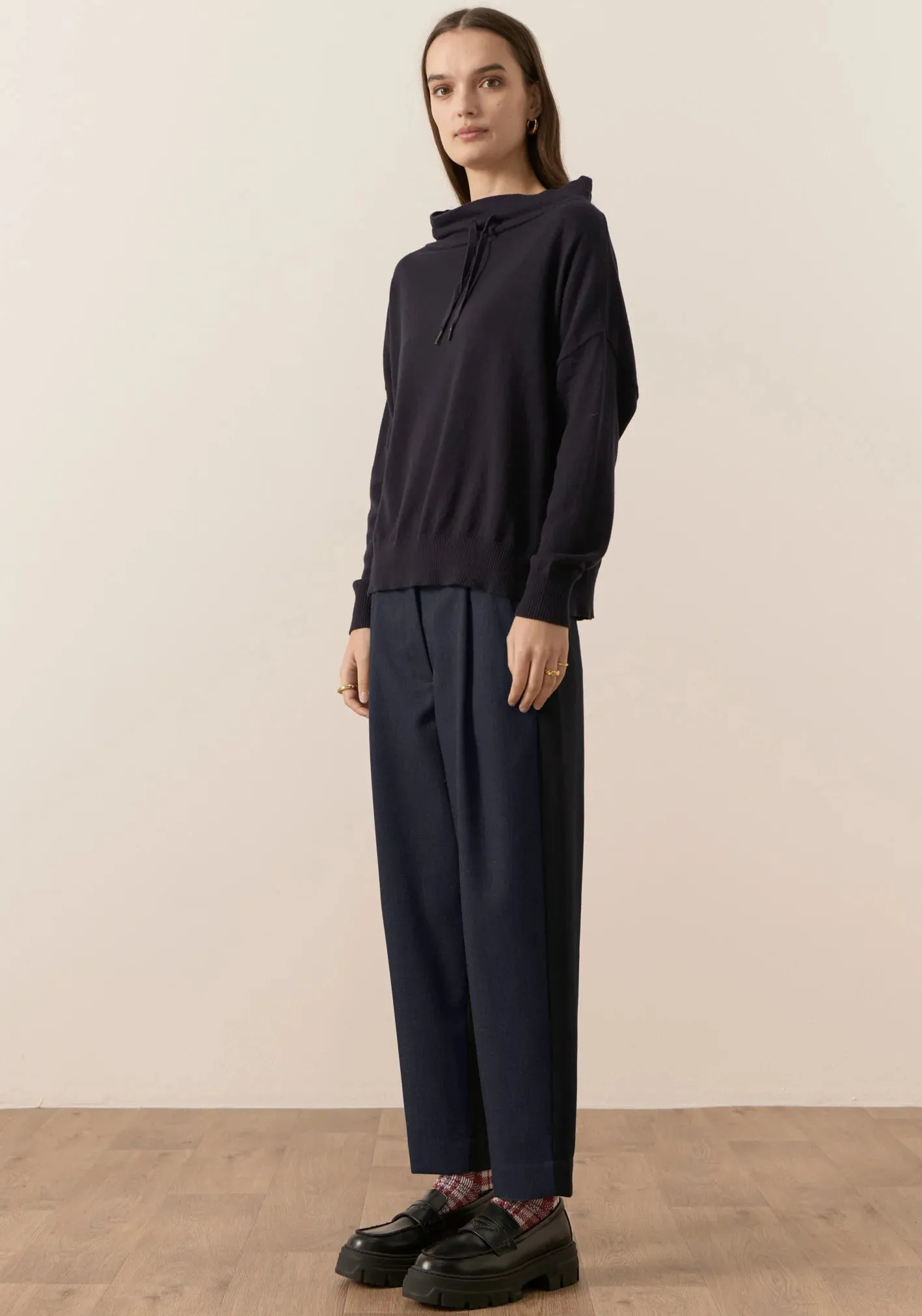 Reeve Contrast Back Pant - Ink/Black