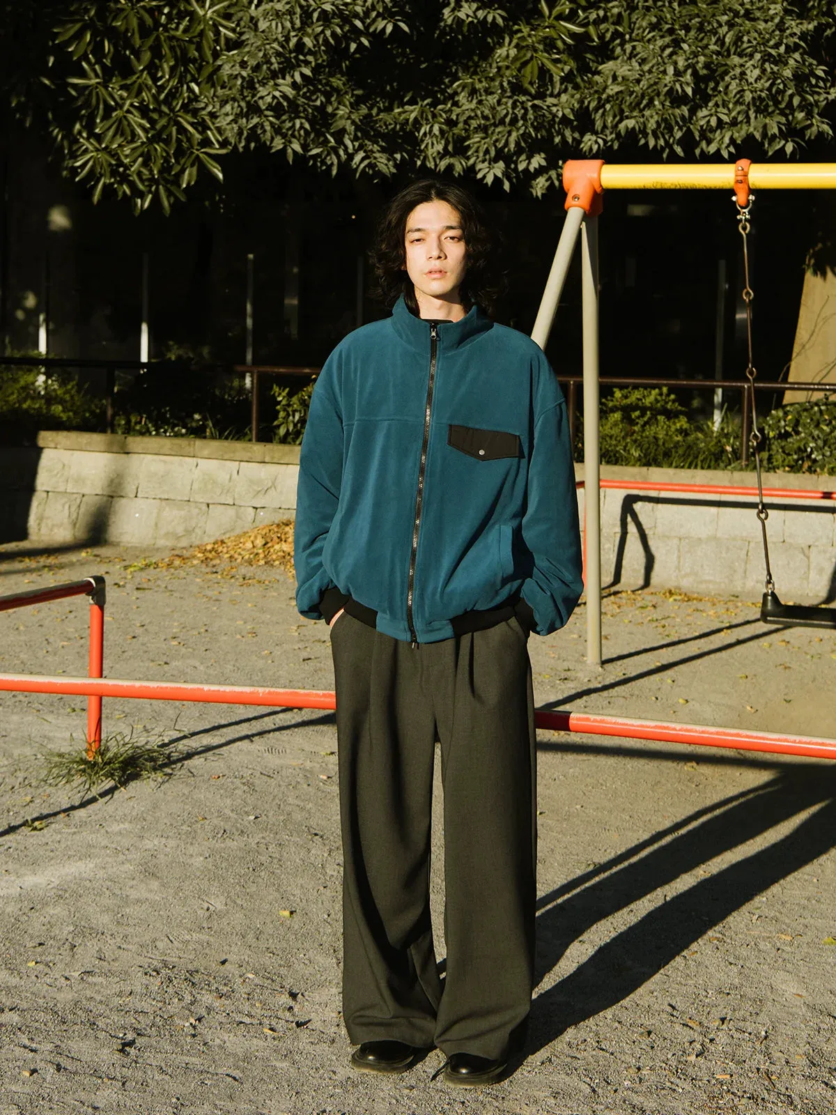 Reversible Cotton Fleece Jacket