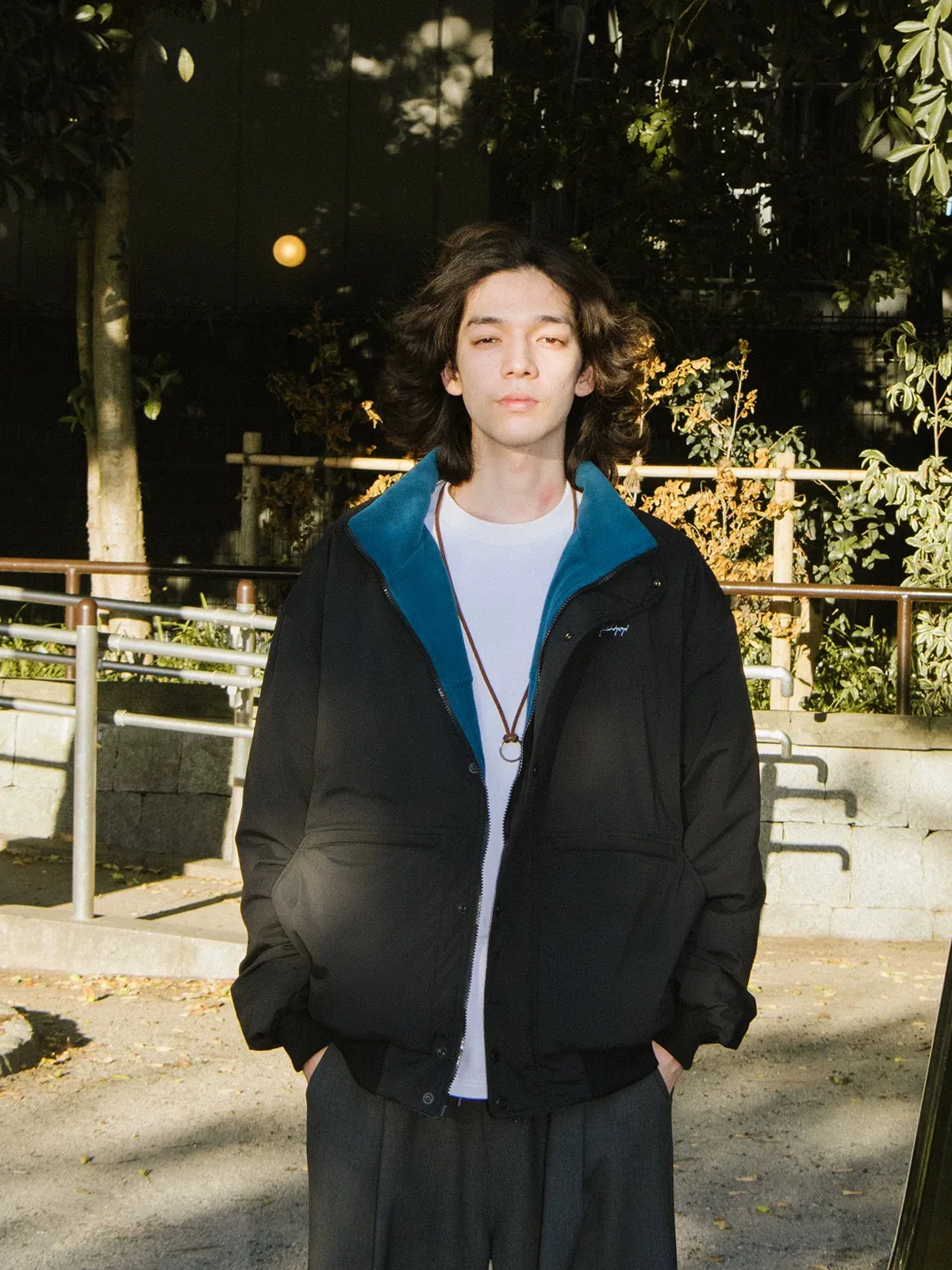 Reversible Cotton Fleece Jacket