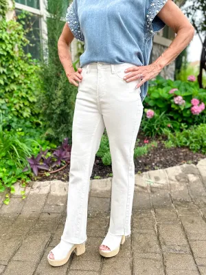 Risen Tummy Control High Rise with Raw Hem