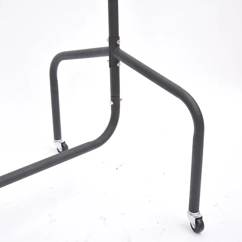 Rootz Clothes Rack - Garment Rack - Clothing Organizer - 360° Wheels - Holds Up to 140kg - L120 x W60 x H170 cm - Metal Frame